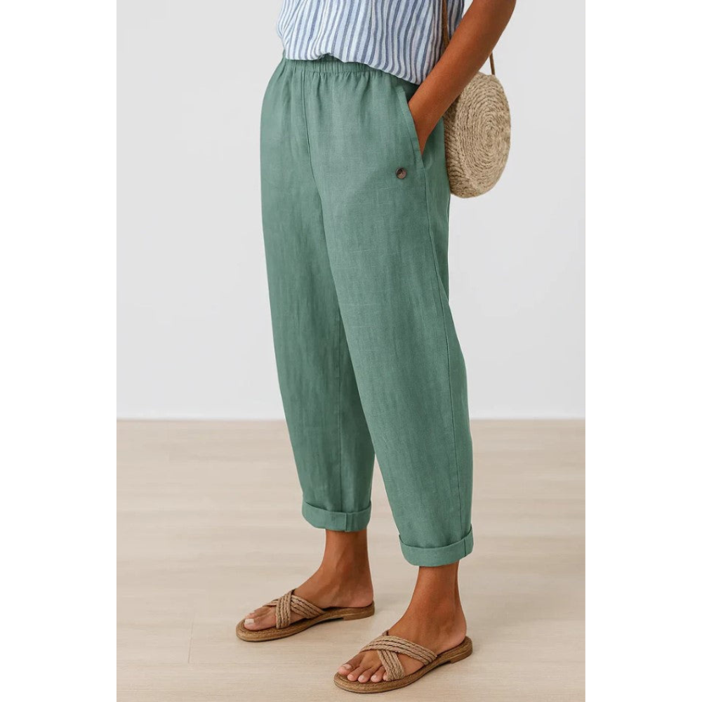Angela - Timeless Linen-Cotton Trousers